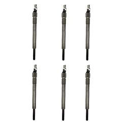 DIESELRX DRX00017 GLOW PLUG SET OF 6, DUAL COIL, SELF REGULATING - INTERNATIONAL / CASE TRACTOR / KOMATSU