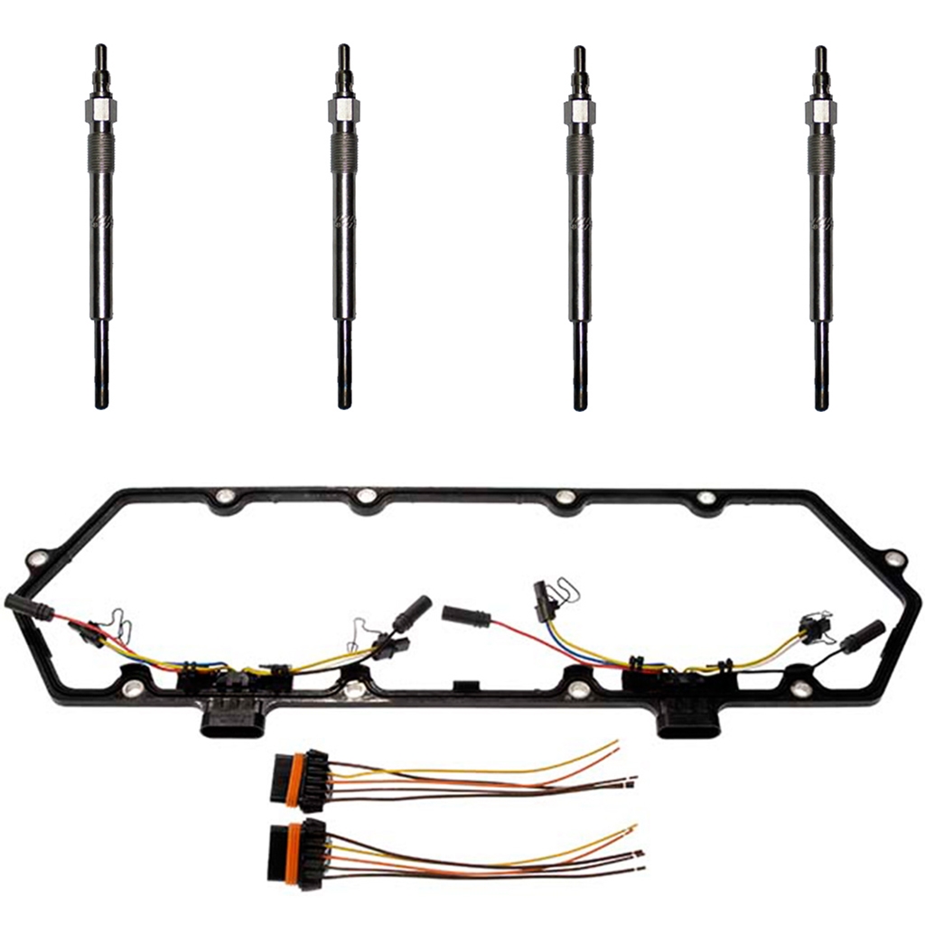 7.3L Ford Diesel Valve Cover Gasket Set + Glow Plugs + Relay + Controller – 94-97 Powerstroke – Newtype-autoparts