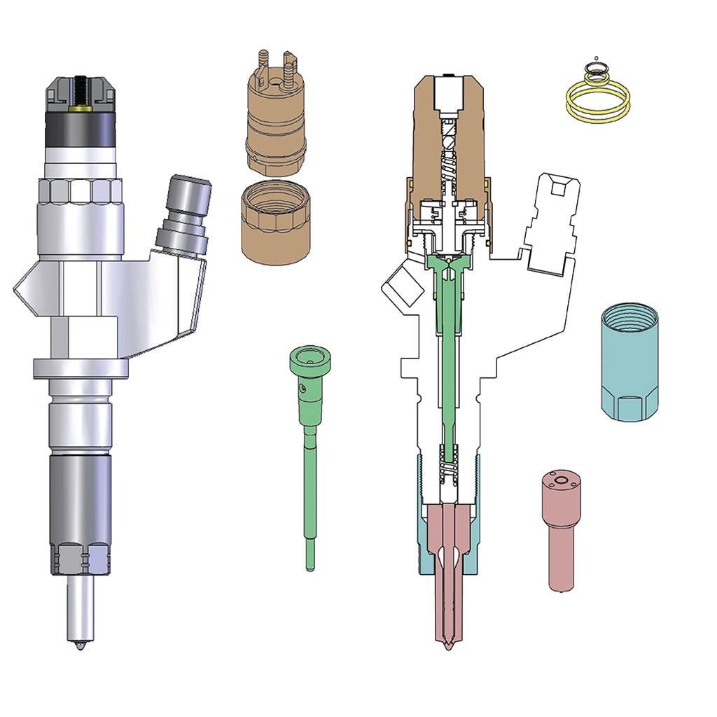 2001-2004 Chevy Duramax LB7 6.6L 6.6 Diesel Injector rebuild //repair kit