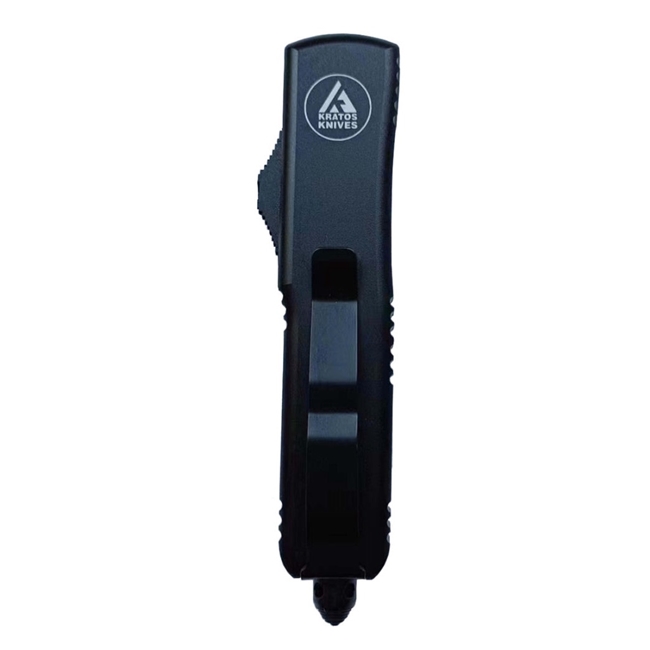 KRATOS High Performance Auto OTF Black Tanto Blade EDC Pocket Knife