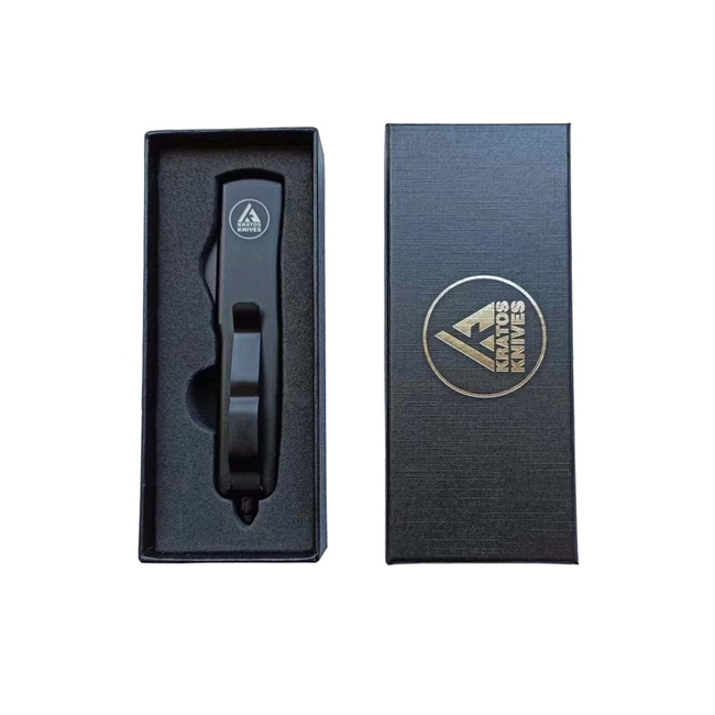 KRATOS High Performance Auto OTF Black Tanto Blade EDC Pocket Knife