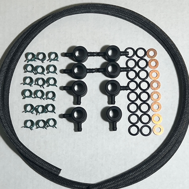 1983-1988 6.9L IDI Injector Return Line Kit Image 2