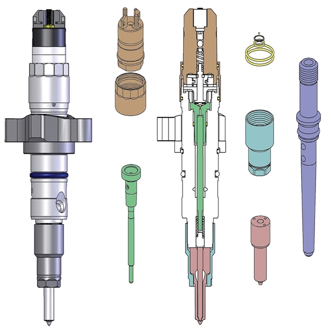 2003 - 2004 Dodge Cummins 5.9L Diesel Injector Set - Premium