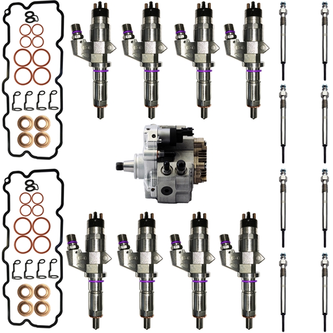 LB7 2001-2004 CHEVY/GMC DURAMAX (30% OVER OPTION) 6.6L DIESEL HIGH PERFORMANCE INJECTOR SUPER SET DELUXE (STAGE 1)