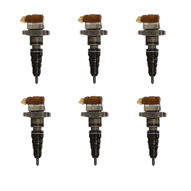 1995-2004 CAT 3126B HEUI DIESEL FUEL INJECTOR SET OF 6 - OR9348