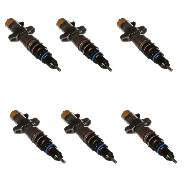 CAT C7 HEUI DIESEL FUEL INJECTOR SET OF 6 - 10R4763